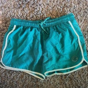 Kids Teal Swim Trunks